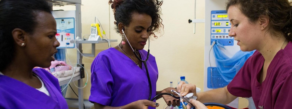 Training midwives in Ethopia